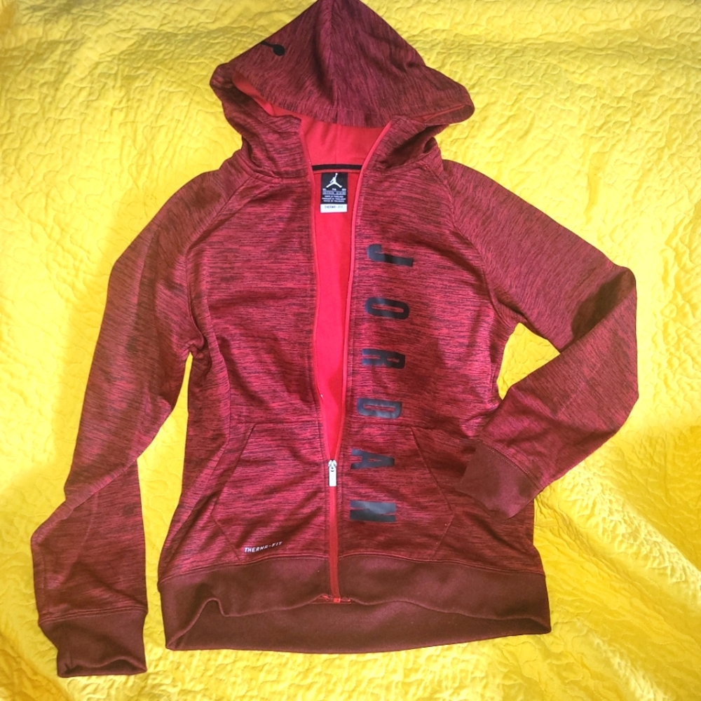 JORDAN Youth SIZE XL Zip-Up Hoodie   (Age 13-15 approx.)